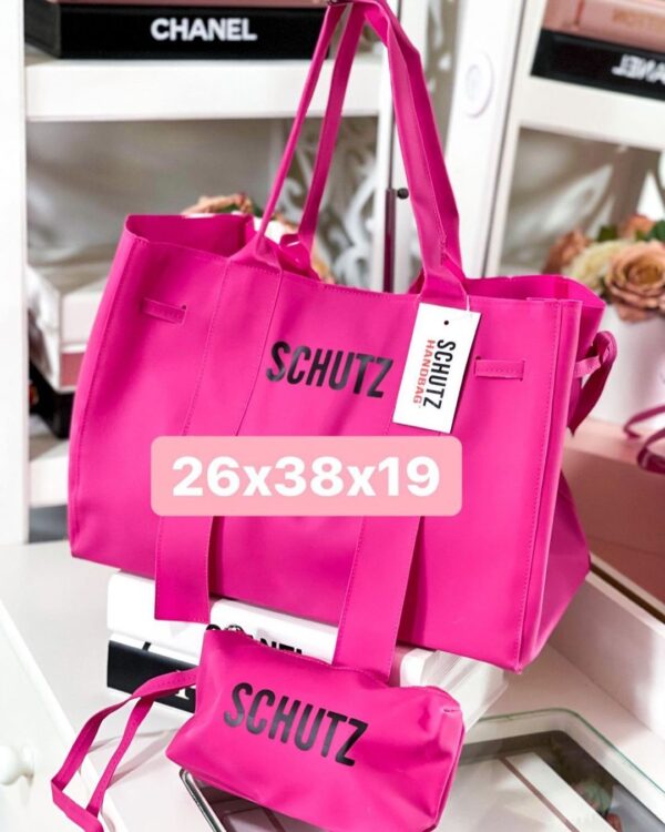 Kit Bolsa Schutz Praia + Necessaire Schutz